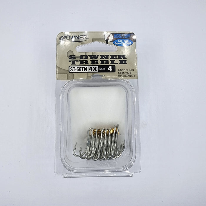 OWNER ST-66TN 4X Treble Hooks