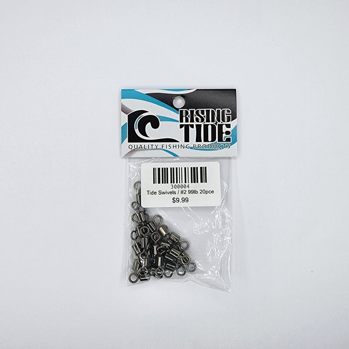 RISING TIDE Tide Swivels #2 99lb 20pce - Bait Tackle Store