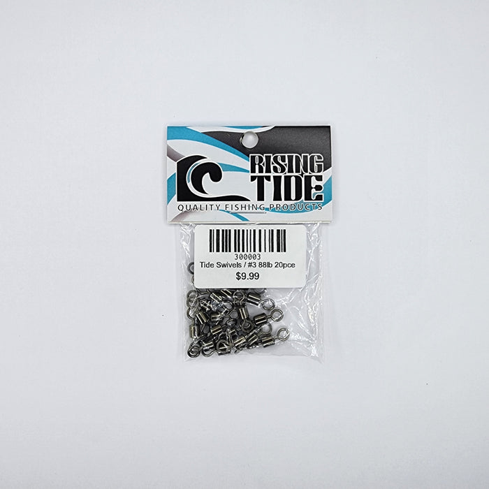 RISING TIDE Tide Swivels #3 88lb 20pce - Bait Tackle Store