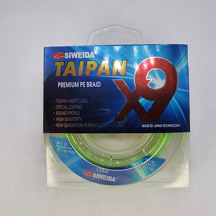 SIWEIDA Taipan X9 Braid Apple Green 135m