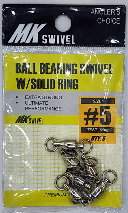 MK SWIVEL BALL BEARING SWIVEL W/SOLID RING