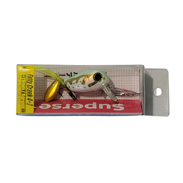 Superse Fatty Crank 4+2 8g Green White - Bait Tackle Store