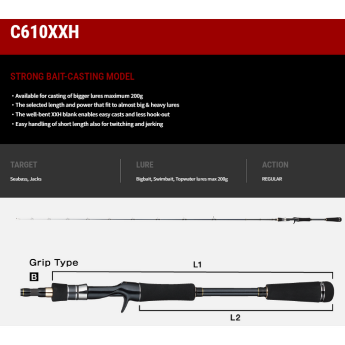 TAILWALK RODS Boat Gamer SSD Rods