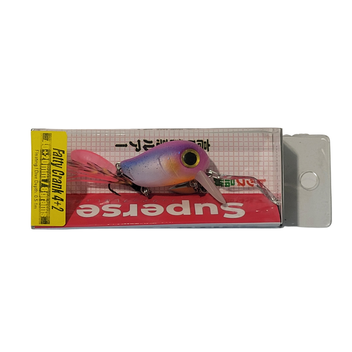 Superse Fatty Crank 4+2 8g Matt Pink - Bait Tackle Store