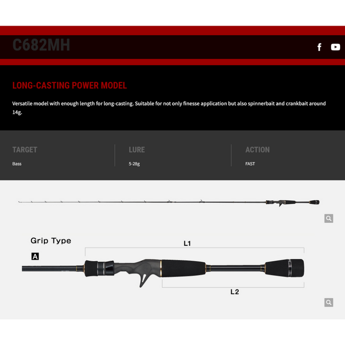 TAILWALK RODS Backhoo Tres Baitcast Rods