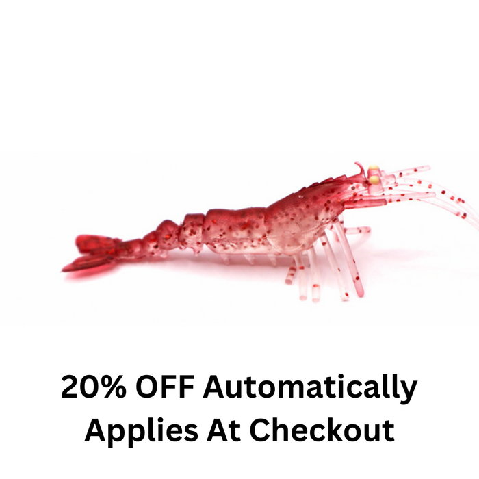 S TACKLE Tail Dancer 3D Prawns 4.5"
