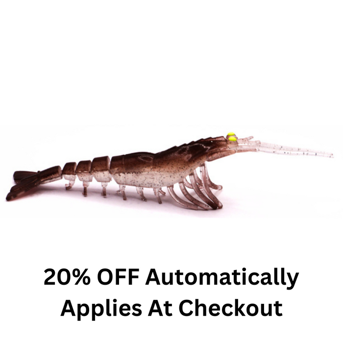 S TACKLE Tail Dancer 3D Prawns 3"