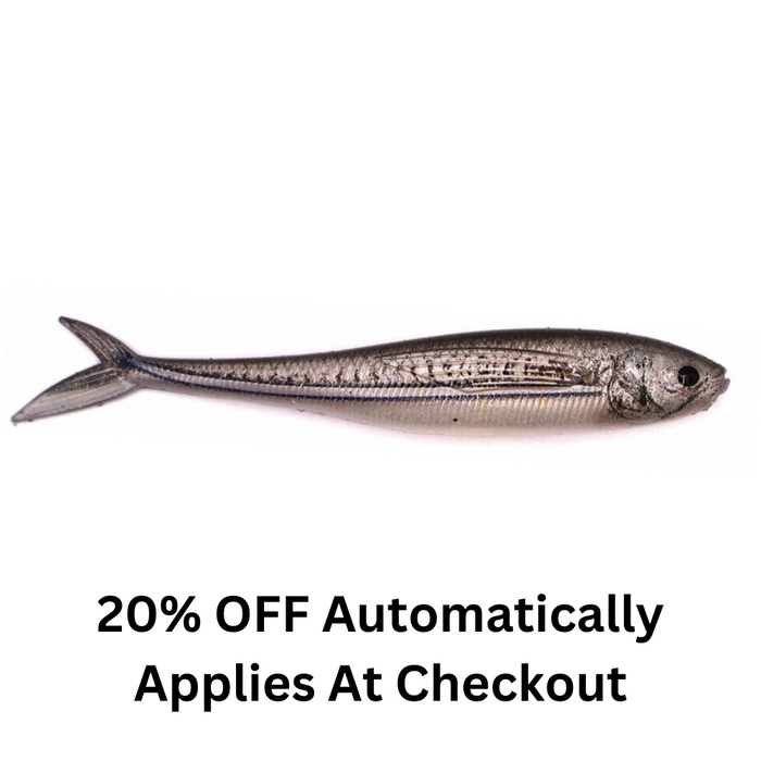 S TACKLE Fish Tail Minnows 4"