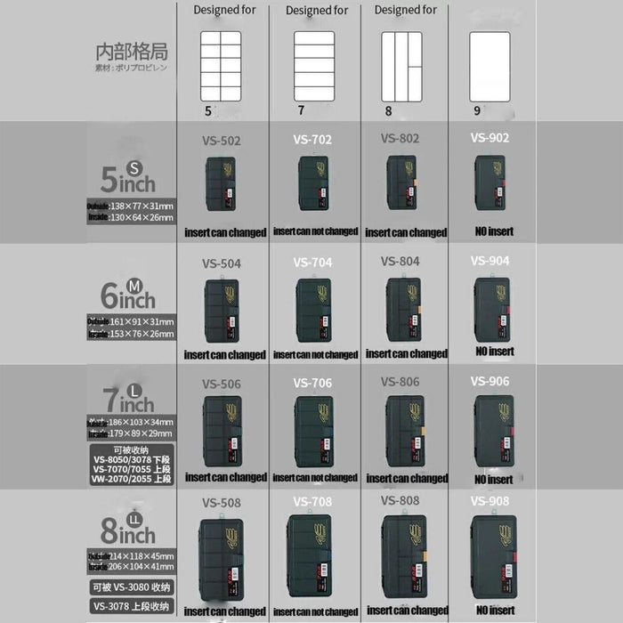 VERSUS MEIHO UTILITY CASES - Bait Tackle Store
