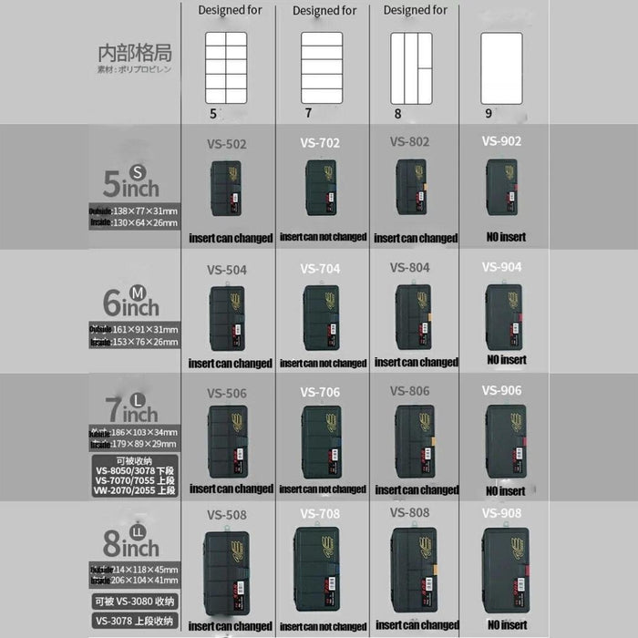 VERSUS MEIHO UTILITY CASES - Bait Tackle Store