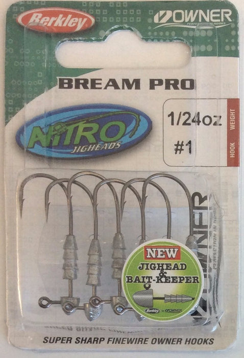BERKLEY NITRO Bream Pro Jigheads #1 1/24oz - Bait Tackle Store