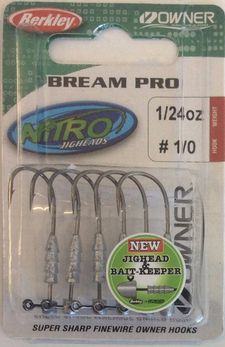 BERKLEY NITRO Bream Pro Jigheads #1/0 1/24oz - Bait Tackle Store