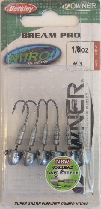 BERKLEY NITRO Bream Pro Jigheads #1 1/8oz - Bait Tackle Store