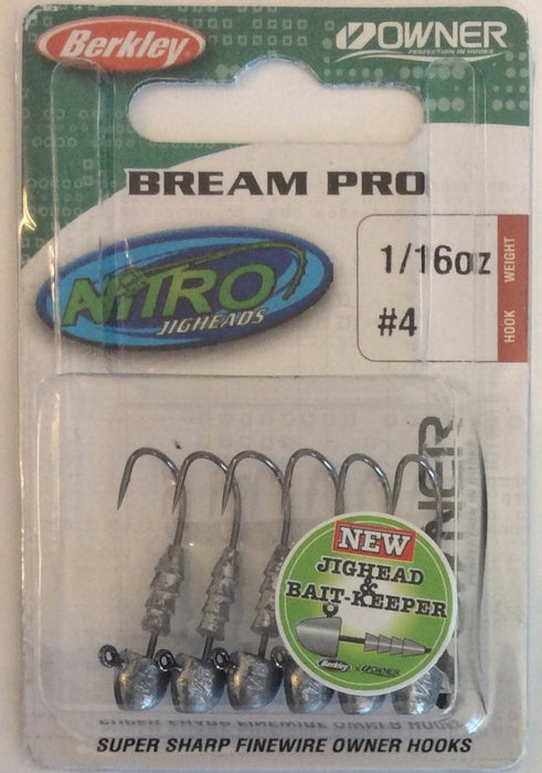 BERKLEY NITRO Bream Pro Jigheads #4 1/16oz - Bait Tackle Store