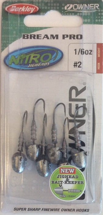 BERKLEY NITRO Bream Pro Jigheads #2 1/6oz - Bait Tackle Store