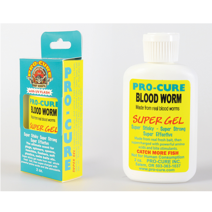 PRO-CURE Super Gel Scent 2oz Bloodworm - Bait Tackle Store