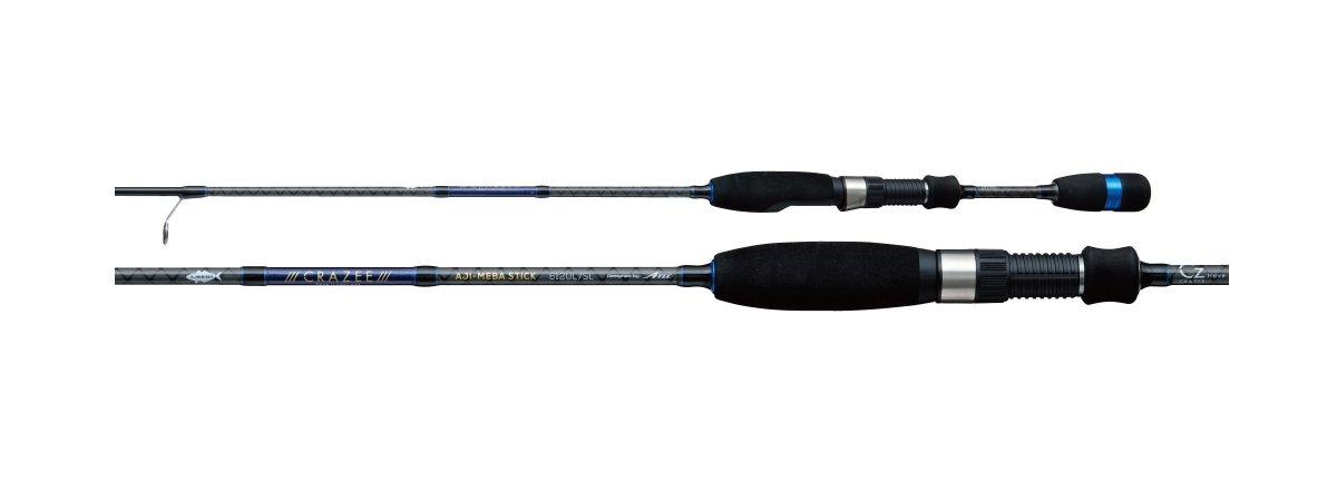 CRAZEE Aji Meba Stick Rods 722UL/SL - Bait Tackle Store