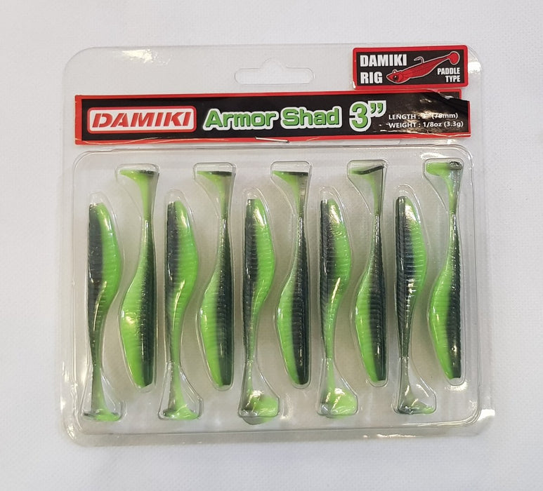 DAMIKI Armor Shad Paddle 3" 449 SB Chart - Bait Tackle Store