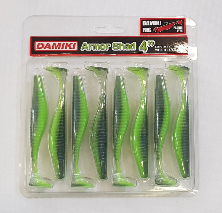 DAMIKI Armor Shad Paddle 4" 449 SB Chart - Bait Tackle Store