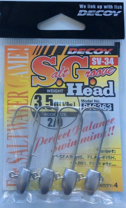 DECOY SV-34 Salt Groove Head - Bait Tackle Store