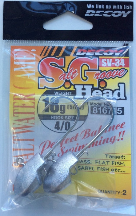 DECOY SV-34 Salt Groove Head - Bait Tackle Store