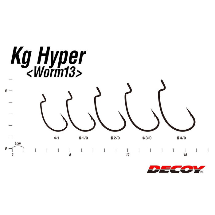 DECOY Worm13 KG Hyper EX Heavy Offset Hook - Bait Tackle Store