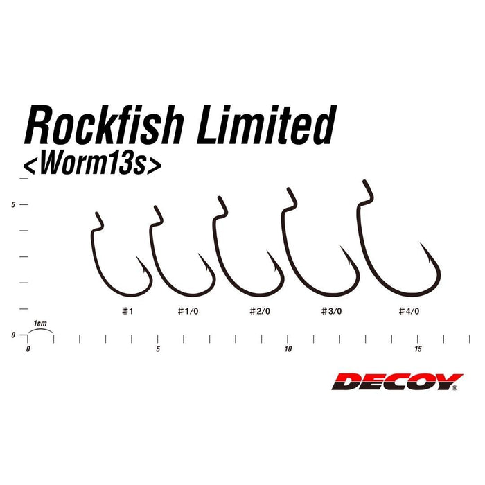 DECOY Worm13S Rock Fish Limited Ex Heavy Offset Hook - Bait Tackle Store