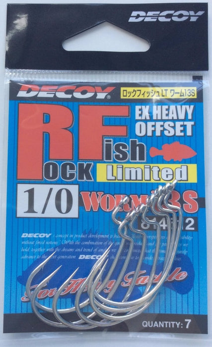 DECOY Worm13S Rock Fish Limited Ex Heavy Offset Hook - Bait Tackle Store