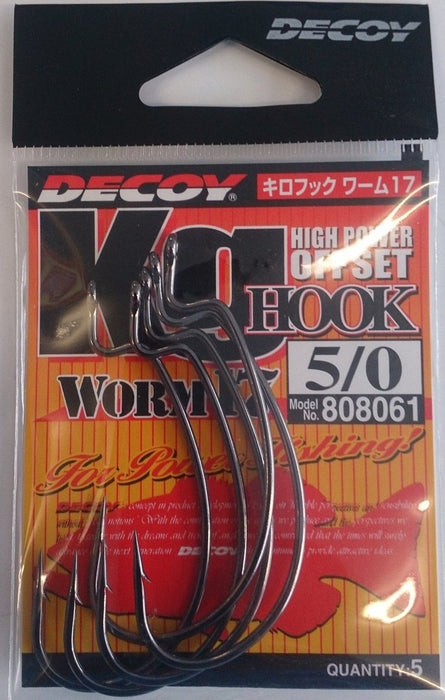 DECOY Worm17 KG High Power Offset Hook - Bait Tackle Store