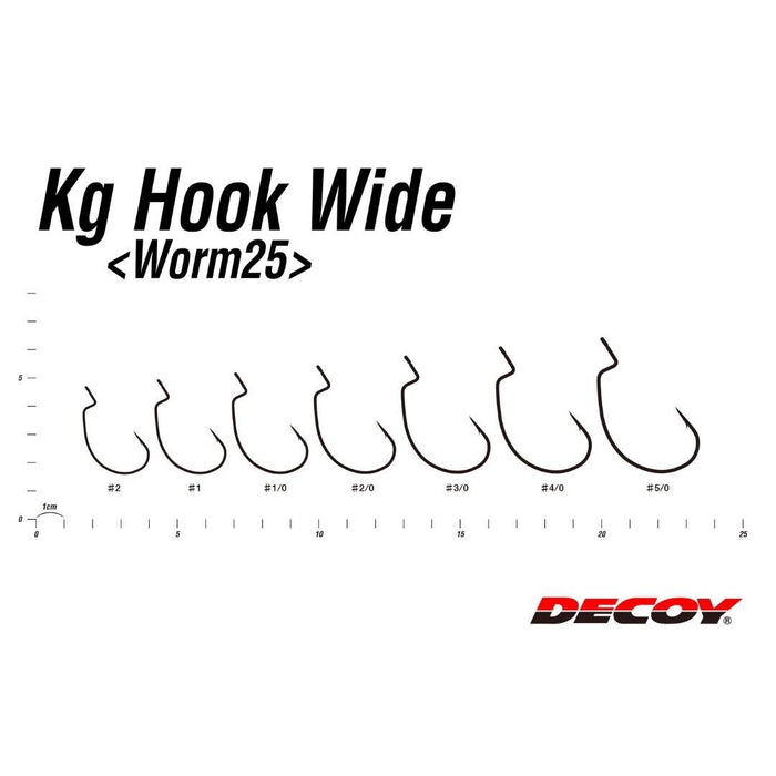 DECOY Worm25 KG Wide Hook - Bait Tackle Store