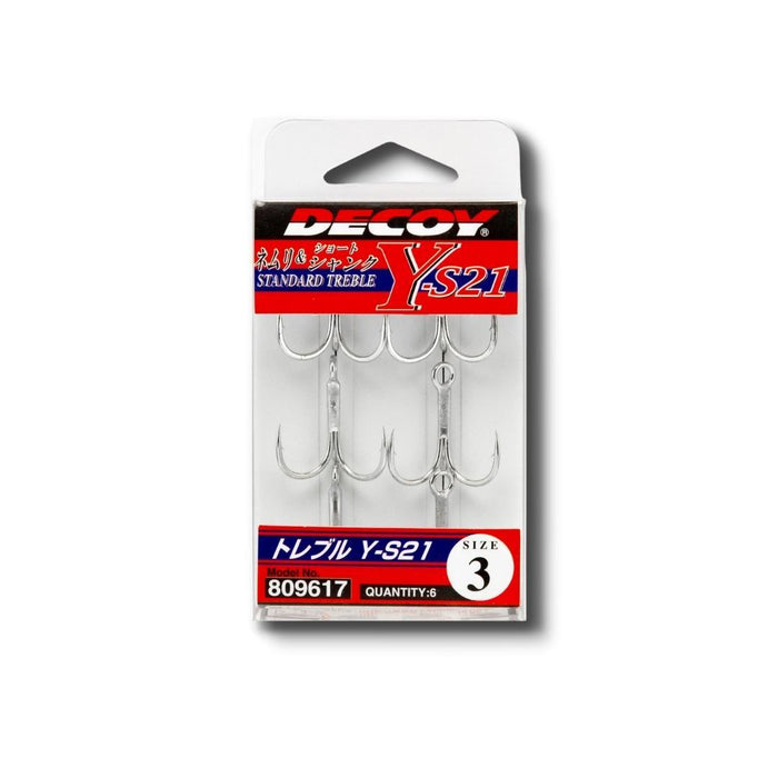 DECOY Y-S21 Treble Hooks - Bait Tackle Store