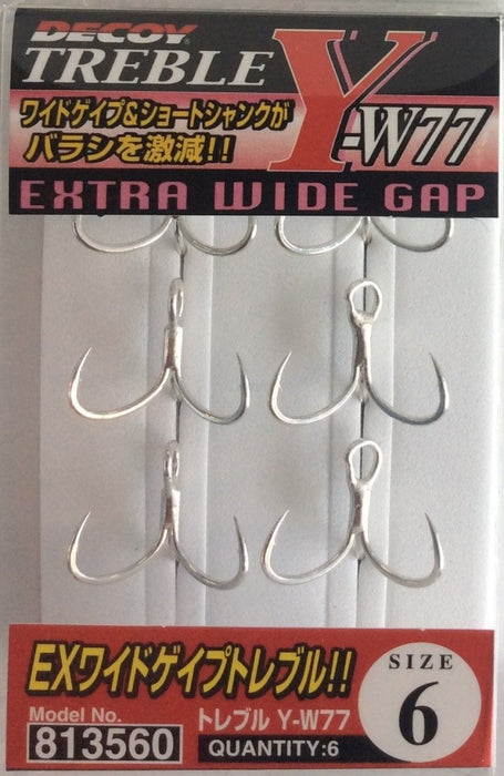 DECOY Y-W77 Treble Hooks - Bait Tackle Store