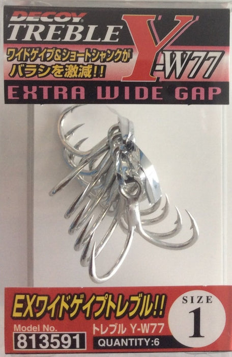 DECOY Y-W77 Treble Hooks - Bait Tackle Store