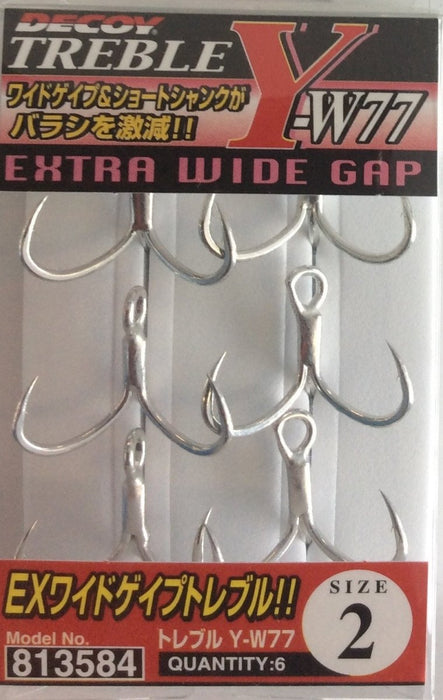 DECOY Y-W77 Treble Hooks - Bait Tackle Store