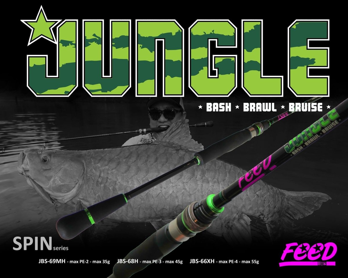 FEED Jungle Bash Spinning Rods - Bait Tackle Store