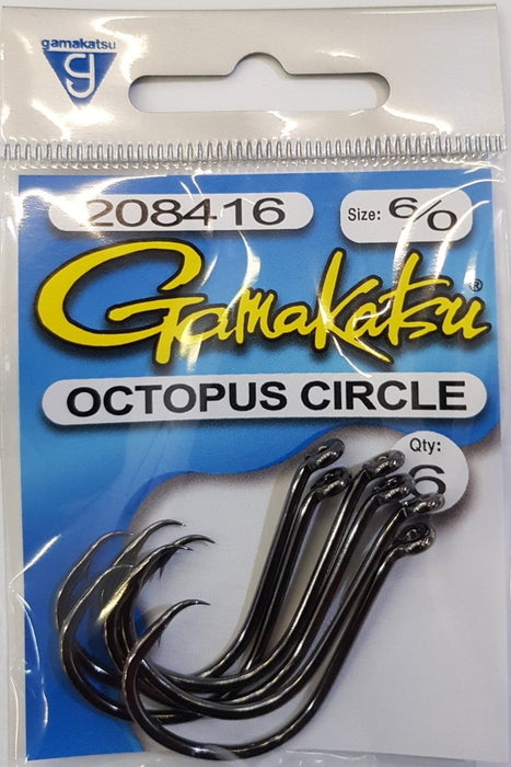 GAMAKATSU Octopus Circle (Black) 6/0 - Bait Tackle Store