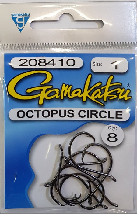 GAMAKATSU Octopus Circle (Black) 1 - Bait Tackle Store