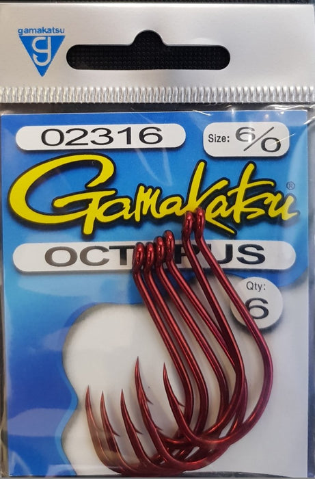 GAMAKATSU Octopus (Red) 6/0 - Bait Tackle Store