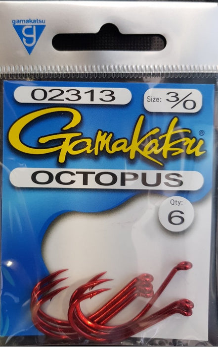 GAMAKATSU Octopus (Red) 3/0 - Bait Tackle Store