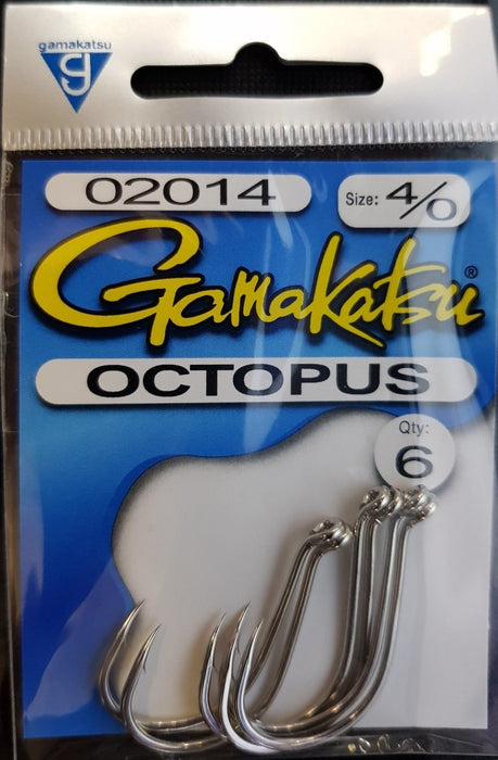 GAMAKATSU Octopus (Silver) 4/0 - Bait Tackle Store