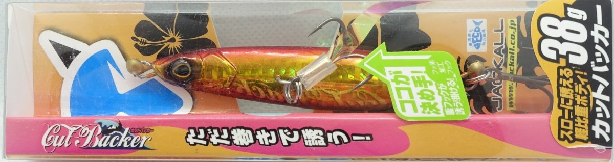 JACKALL Cut Backer Jig 38g Red Gold (9364) - Bait Tackle Store