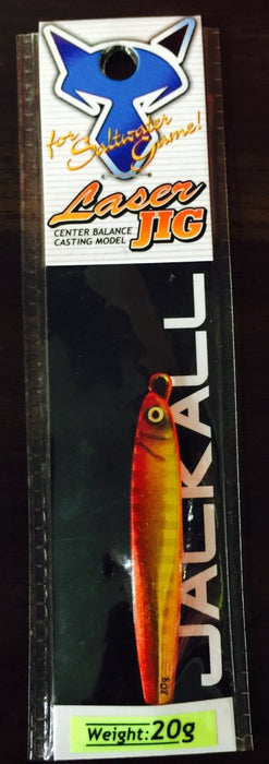 JACKALL Laser Jig 20g Red Yellow (3906) - Bait Tackle Store
