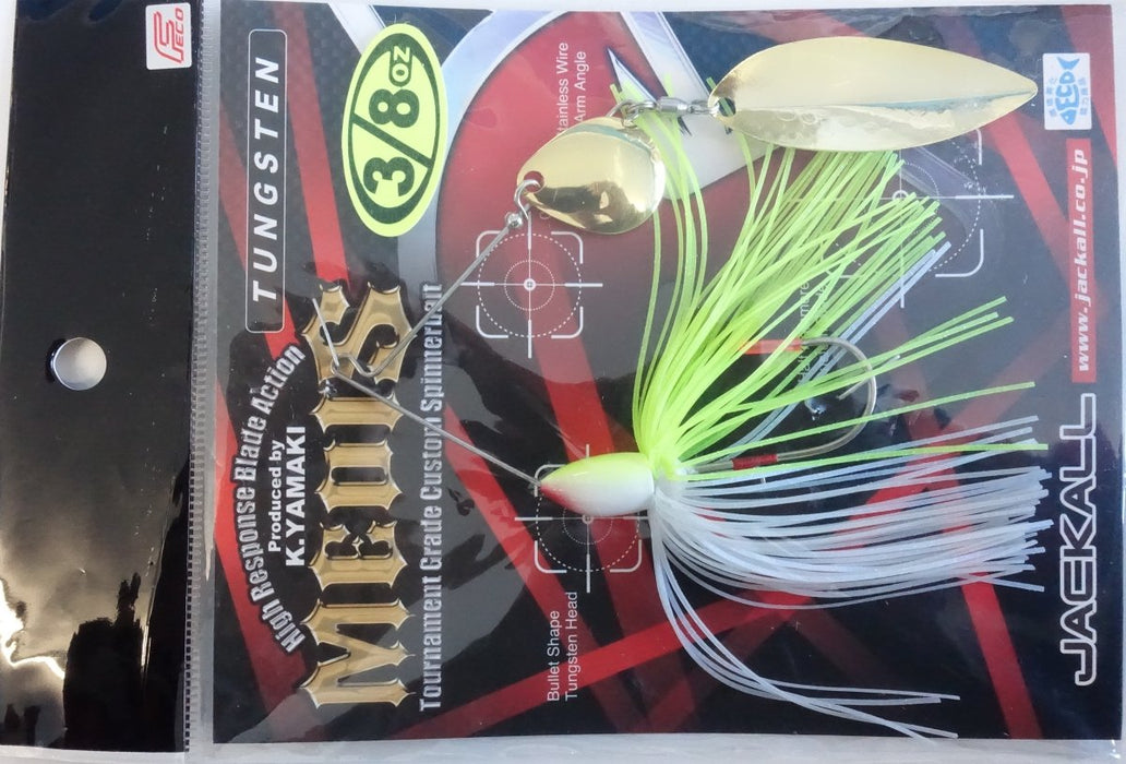 JACKALL Medis Tungsten 3/8oz Chart Back White (6699) - Bait Tackle Store