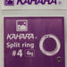KAHARA Split Ring #4 4kg (Silver) - Bait Tackle Store