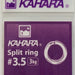 KAHARA Split Ring #3.5 3kg (Silver) - Bait Tackle Store