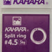 KAHARA Split Ring #4.5 5kg (Silver) - Bait Tackle Store