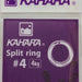 KAHARA Split Ring #4 4kg (Black) - Bait Tackle Store