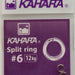 KAHARA Split Ring #6 12kg (Silver) - Bait Tackle Store