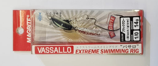 MAGBITE Vassallo Extreme Swimming Rig 1/0 14g (Black/Glow) - Bait Tackle Store