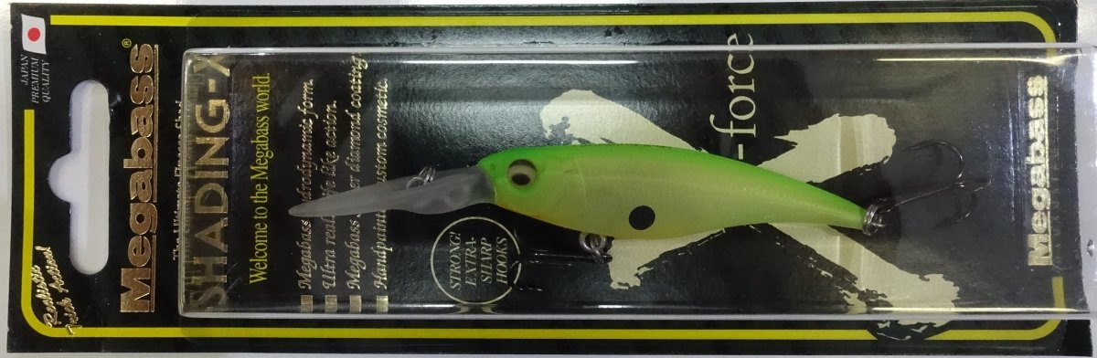 MEGABASS Shading X 62 Mat Chart Lime (1406) - Bait Tackle Store